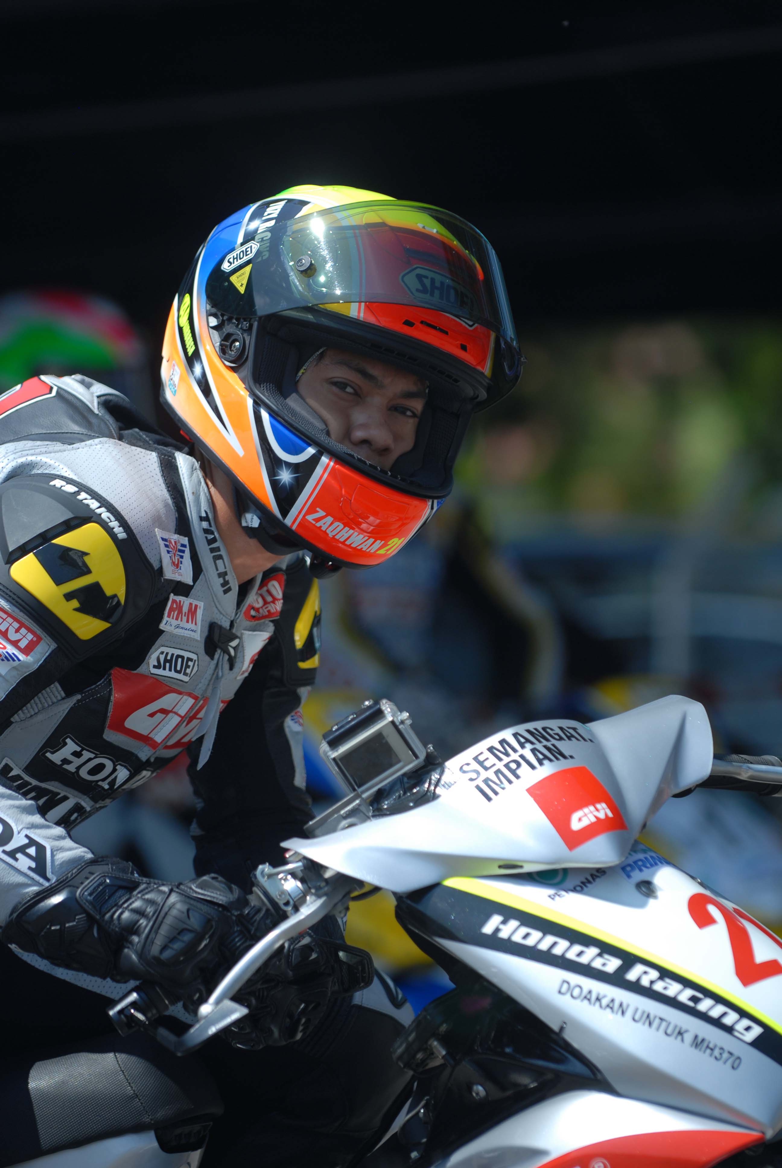 Mohd Zaqhwan Zaidi posted a new lap record in the CP130 category in Muar