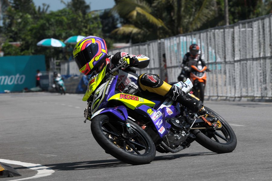 Khairul Idham Pawi in action in Muar