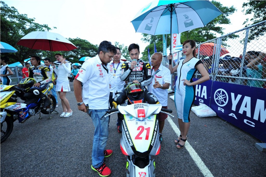 Zaqhwan on the CP130 starting grid in Kluang