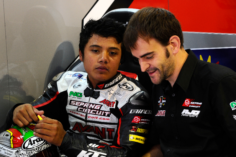 "The truth is that I have a good feeling with the bike and the track for tomorrow", Hafiq Azmi.