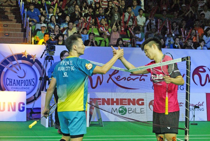 Lee Hyun Il lost to Liew Daren 4-11, 6-11, 7-11, 6-11