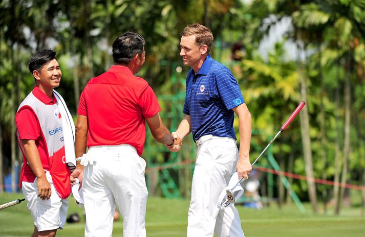 Danny Chia and Ian Poulter