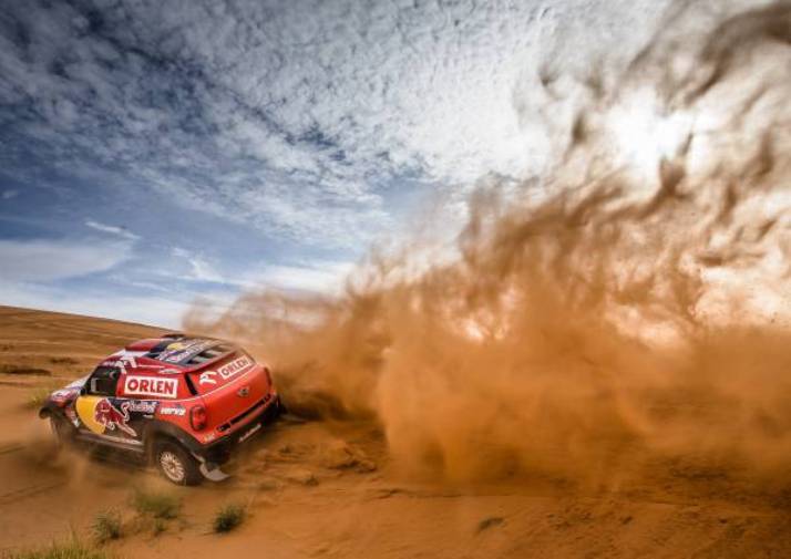 12 MINI ALL4 Racing line up for the start of the 2016 Dakar Rally
