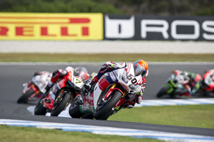 Honda WorldSBK Team One Better as Van Der Mark Second in Race Two
