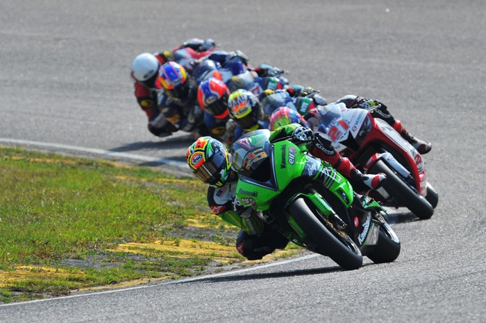 Azlan in action during race 1