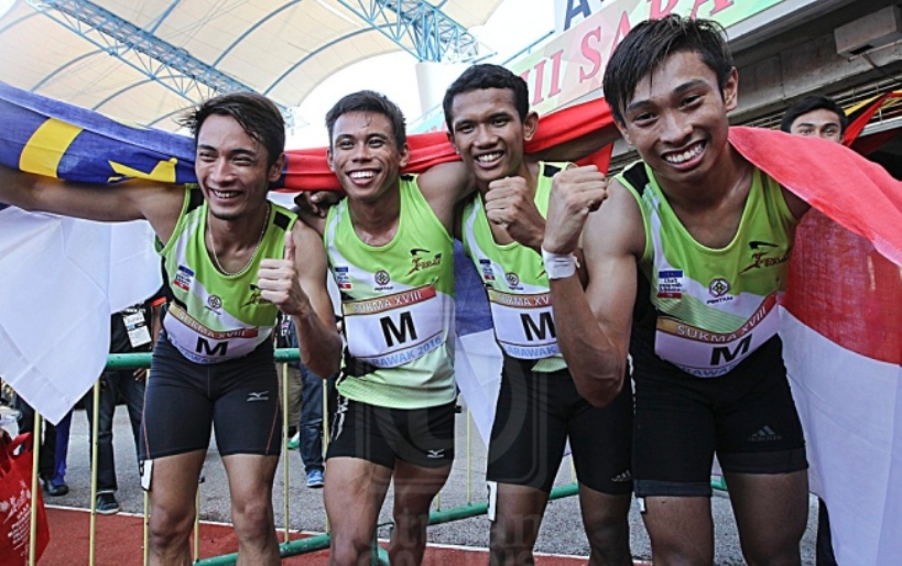 Rekod 4×400 meter lebur