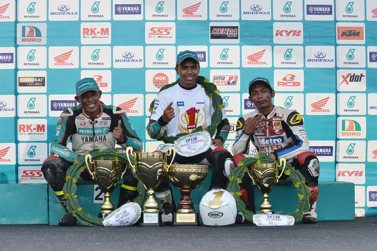 2016 Malaysian Cub Prix Championship Final Round Taiping - Overall CP130 Podium Winner