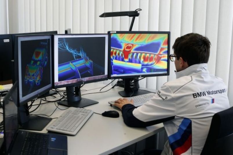 Role of powerful computers in the development of the BMW M4 DTM