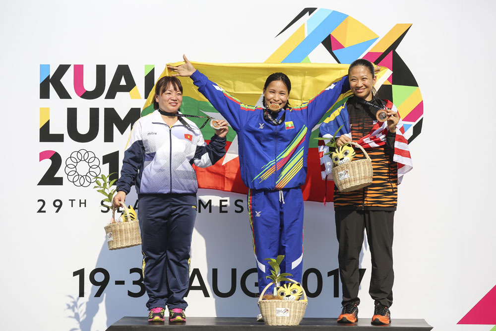 29th SEA Games KL2015 Menembak 10m Air Pistol Individu Wanita - Podium