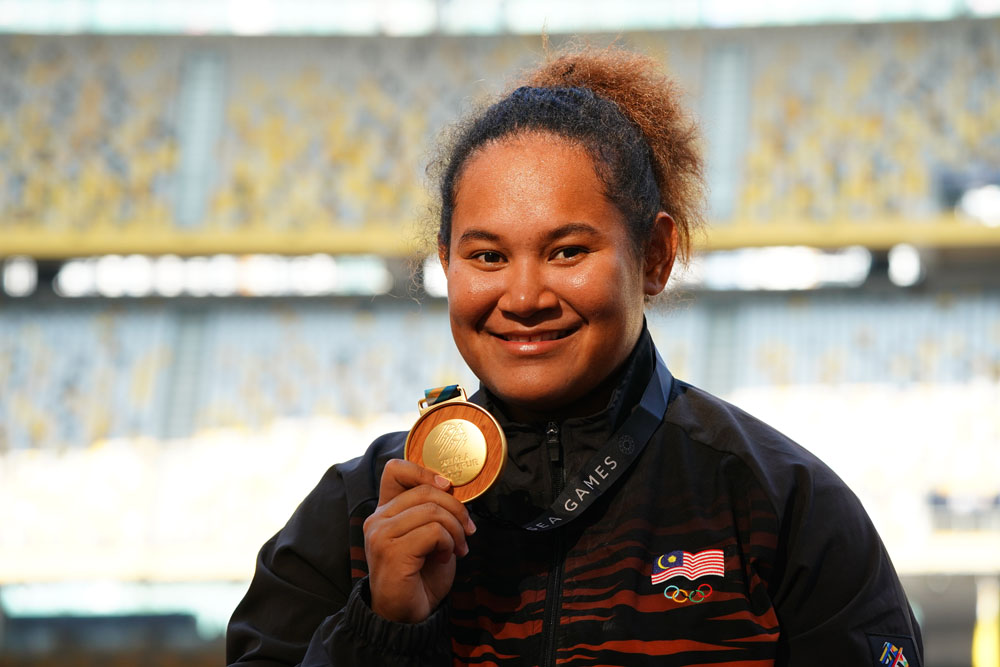 29th SEA Games KL2015 Olahraga Baling Tukul Besi Wanita - Grace Xiu Mei