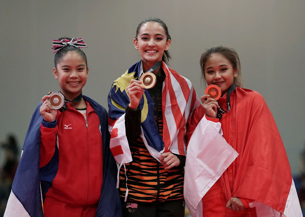 29th SEA Games KL2017 Artistic Gymnastics Floor Exercise Apparatus Podium Winner
