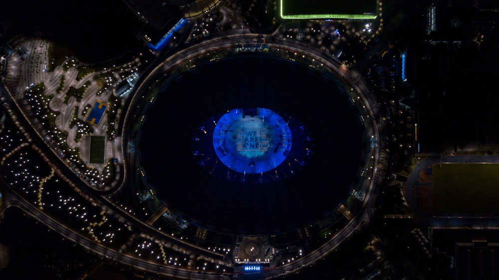 9th ASEAN Para Games 2017 - Opening Ceremony - National Stadium Bukit Jalil - Arial View