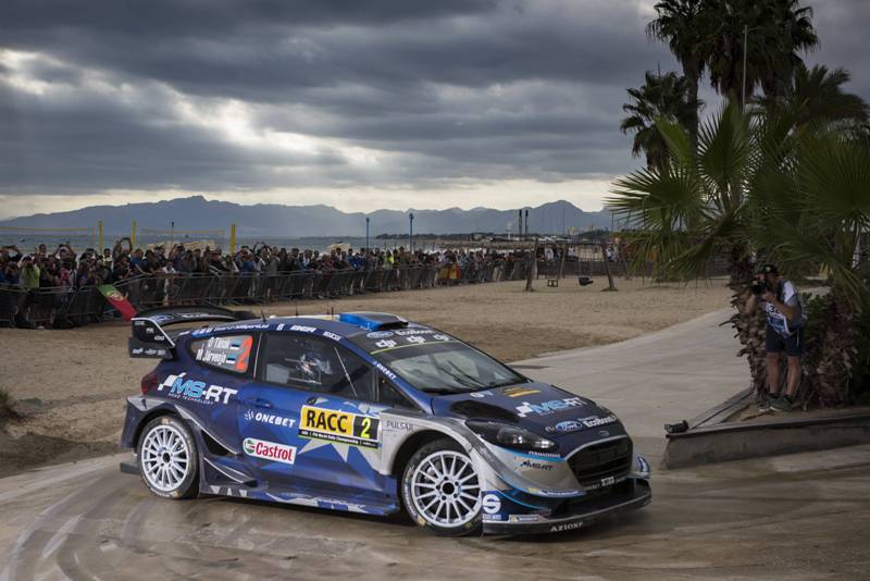 Meeke ekes out lead in Catalunya