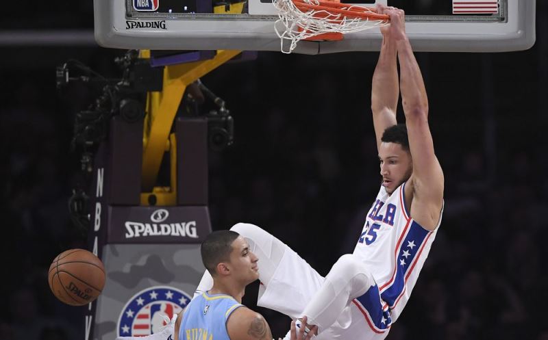 Embiid dominates as Sixers beat Lakers in young talent showcase