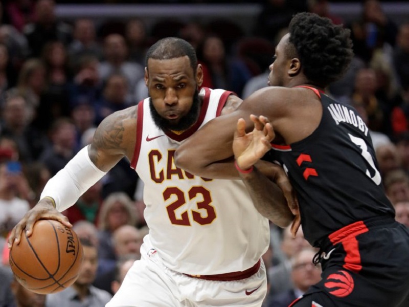 LeBron milestone as Cavs wobble Raptors