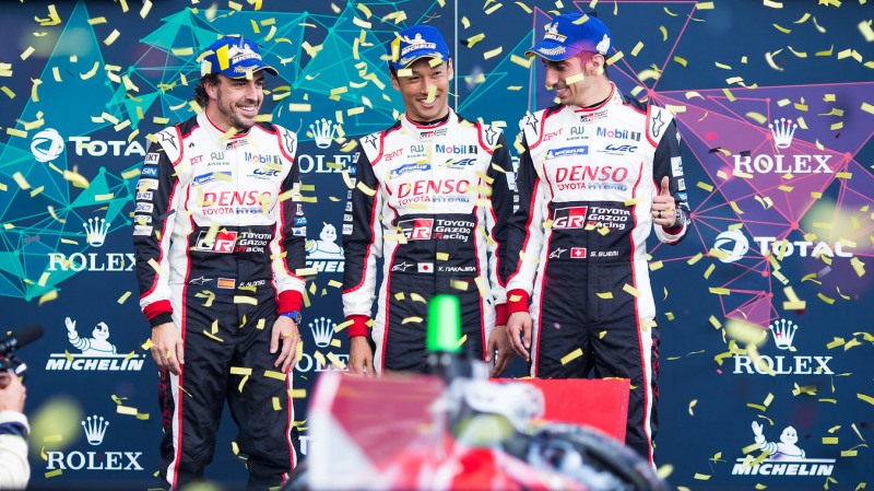 Alonso, Buemi and Nakajima head Toyota 1-2 in Spa