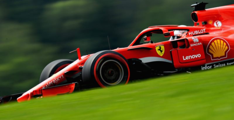 Vettel avoids team-order talk as Ferrari shines in the sun