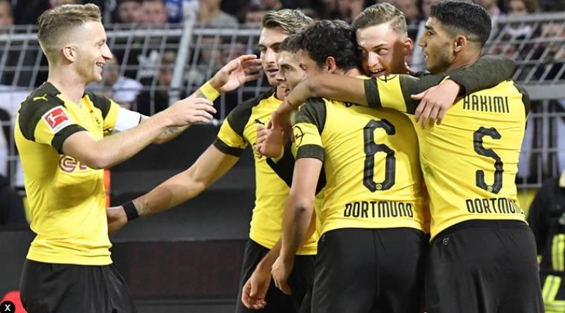 Borussia Dortmund routed promoted Nuremberg 7-0