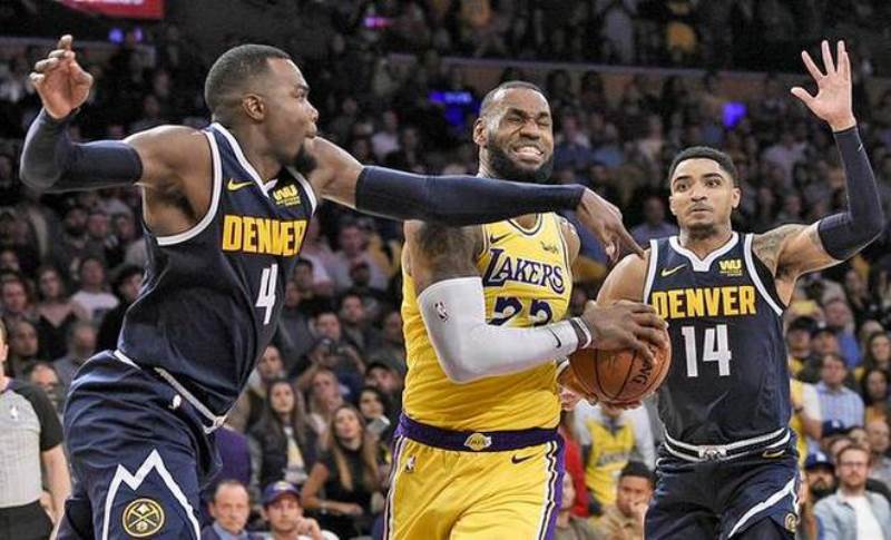 James delivers triple-double in first home win with Lakers