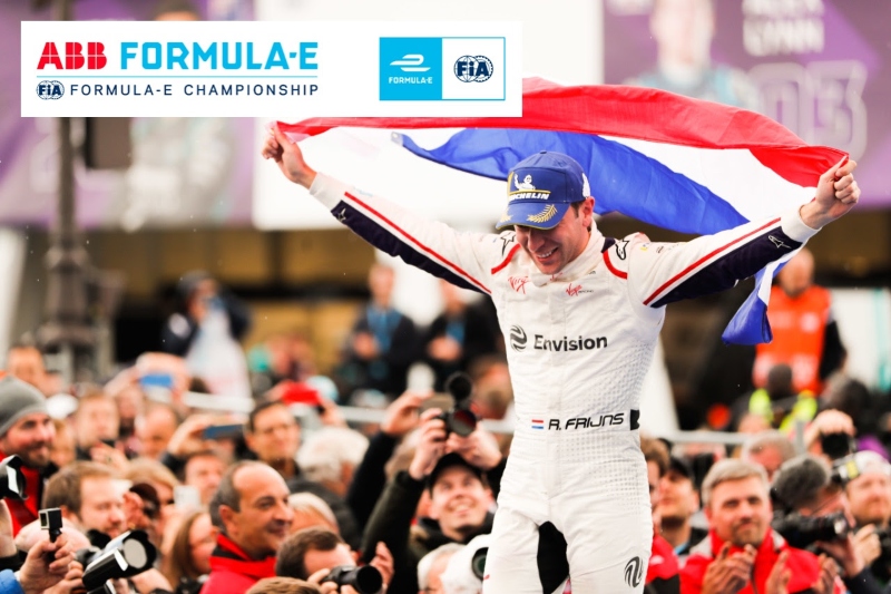 Frijns takes first win in Formula E after frantic race in French capital