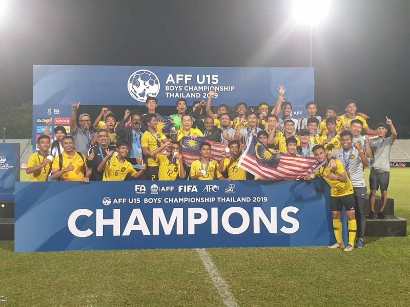 AFF U15: 10 minit terakhir tuah untuk Malaysia julang trofi